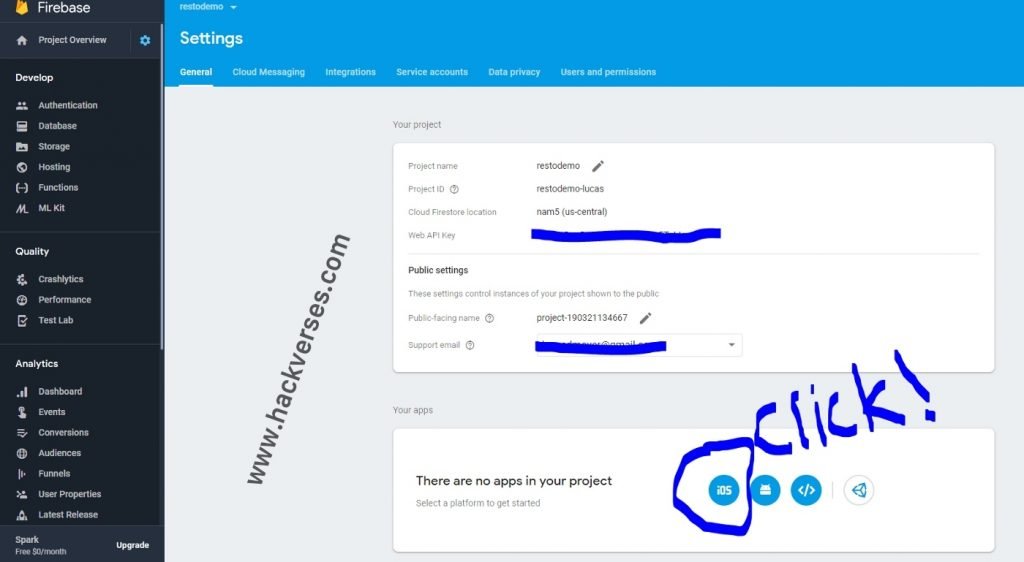 Import json data into firestore add firebase dashboard