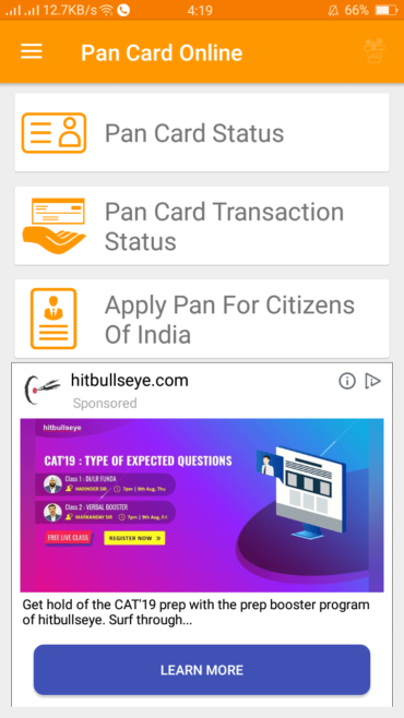 PAN Card Status App