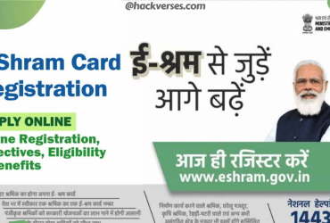 E Shram Registration, E-Shram Card