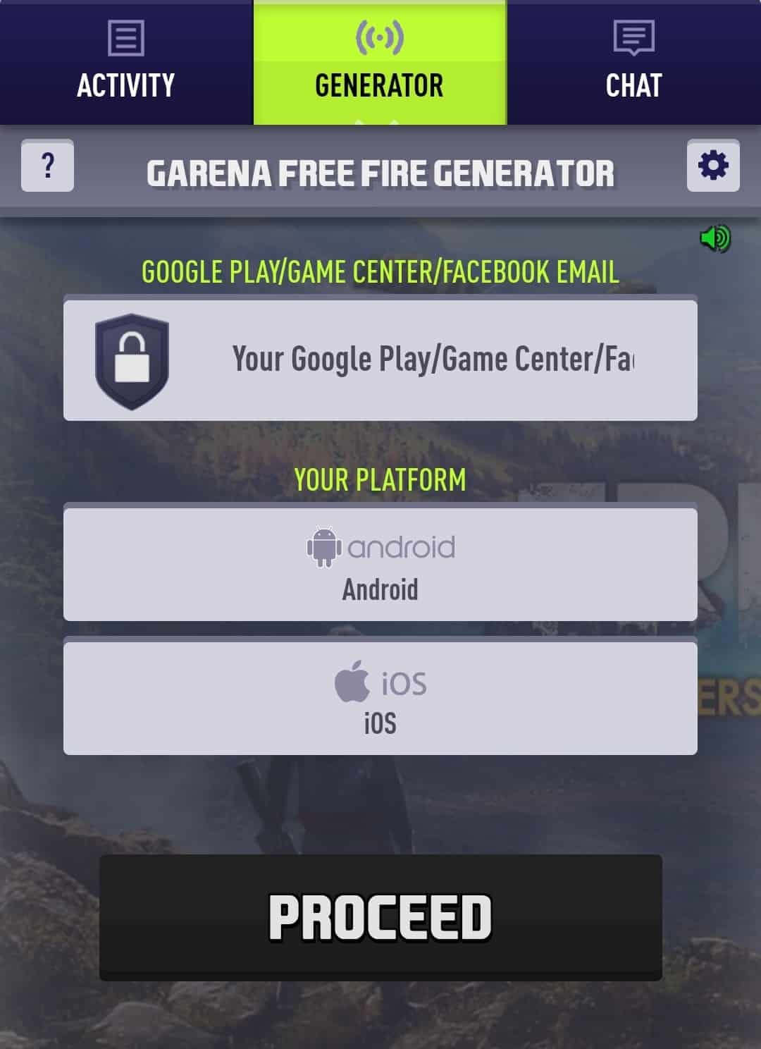 Free Fire Diamond Generator